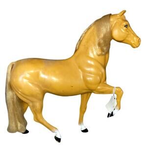 1980 VNTG Mattel Barbie's Palomino Horse Dallas, Blaze Face, Rooted Mane Tail